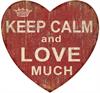 Magnet 8x8cm Keep Calm And Love Much